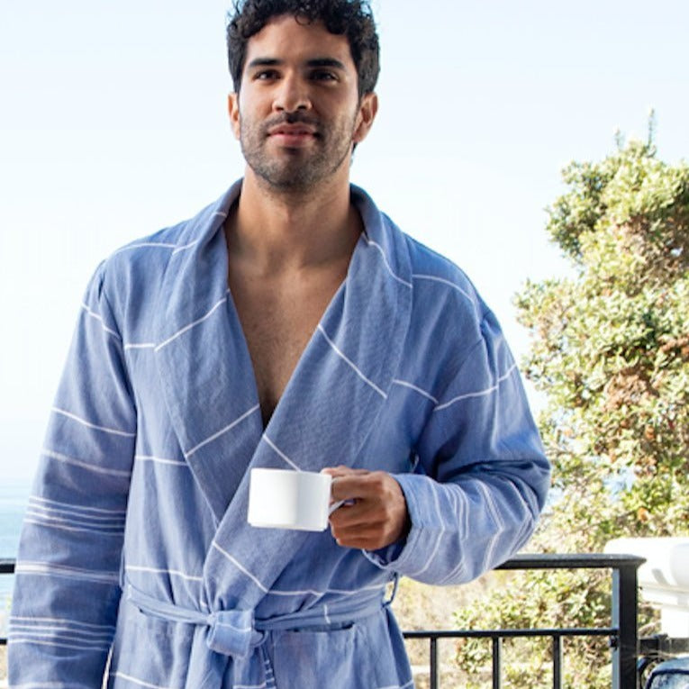 Essential Turkish Bathrobe - The Riviera Towel Company