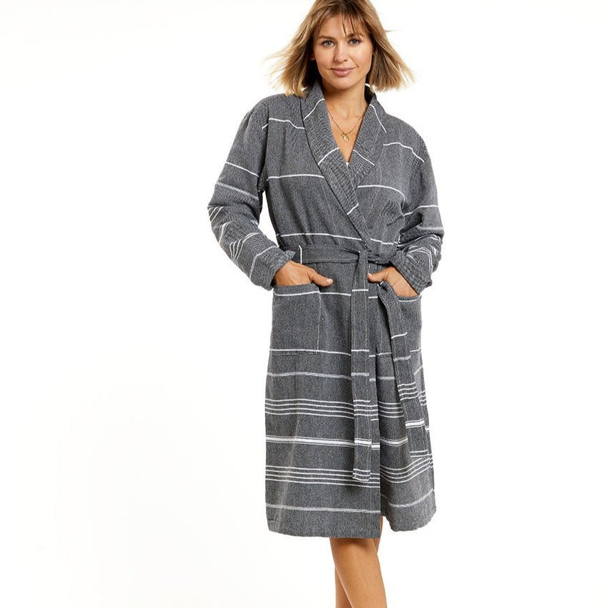 Essential Turkish Bathrobe - The Riviera Towel Company