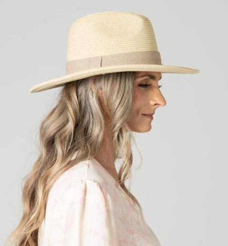 Fedora w/ Chambray Band - The Riviera Towel Company