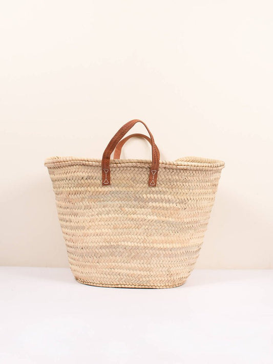 French Market Basket Short Handle - The Riviera Towel Company