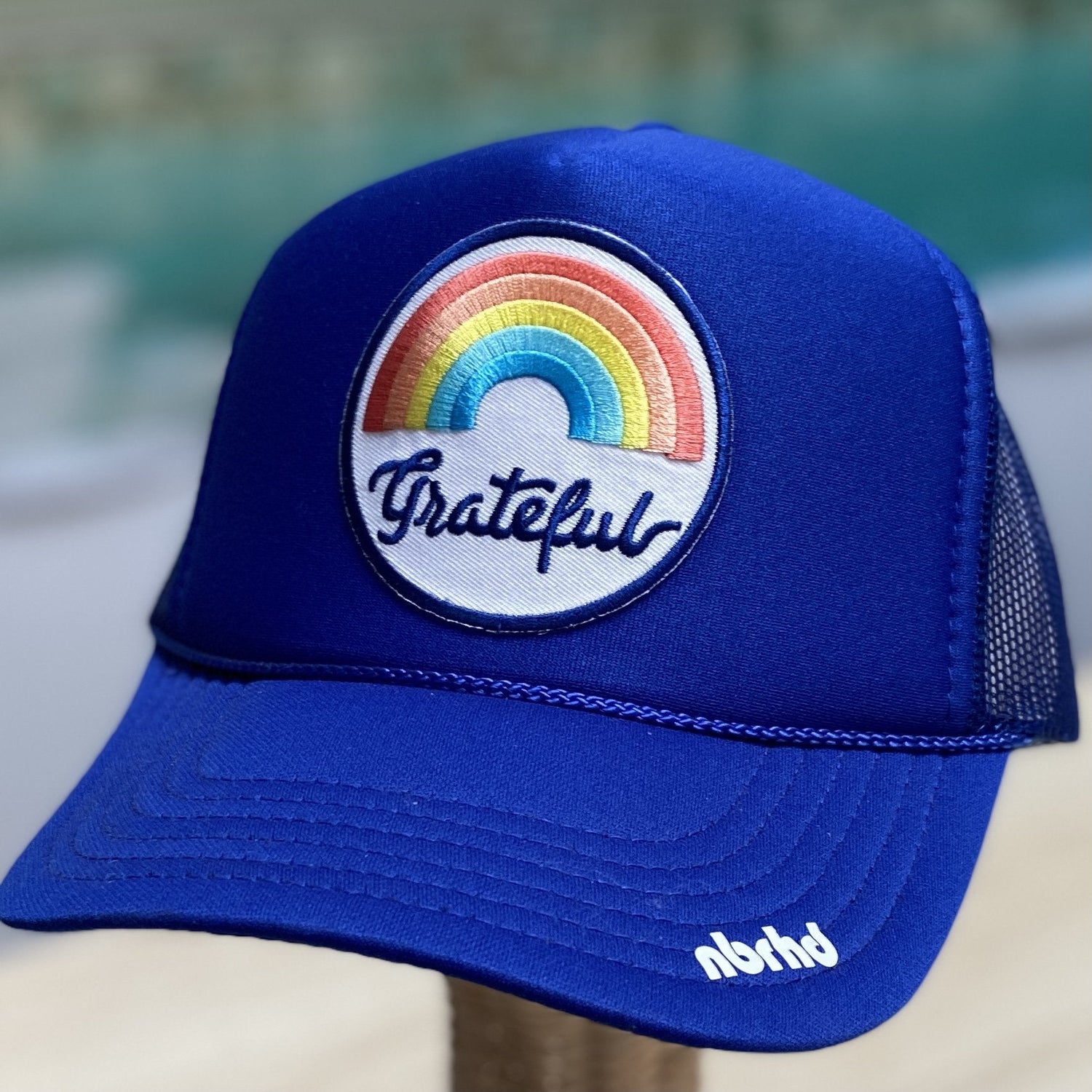 Grateful Patch Trucker Hat - The Riviera Towel Company