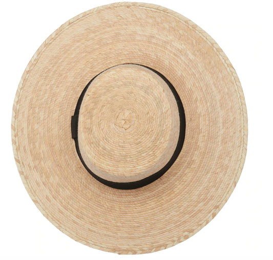 Hat - Palm Straw Boater