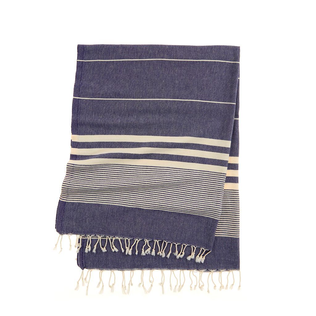 Ischia Turkish Beach Towel Soft Cotton Flat Weave Stylish Stripes