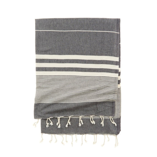 Ischia Turkish Beach Towel Soft Cotton Flat Weave Stylish Stripes