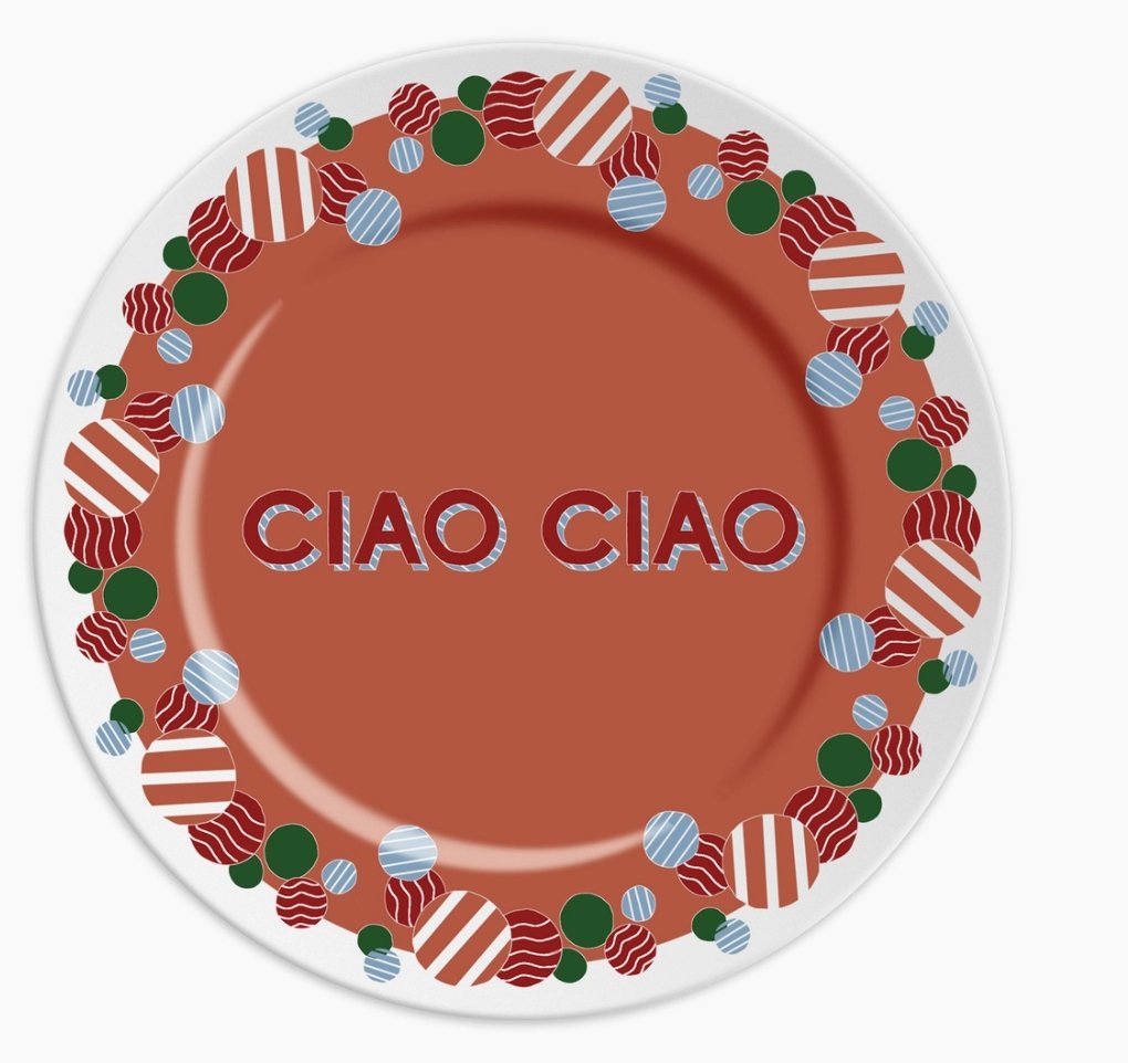 Italian Porcelain Plate - The Riviera Towel Company