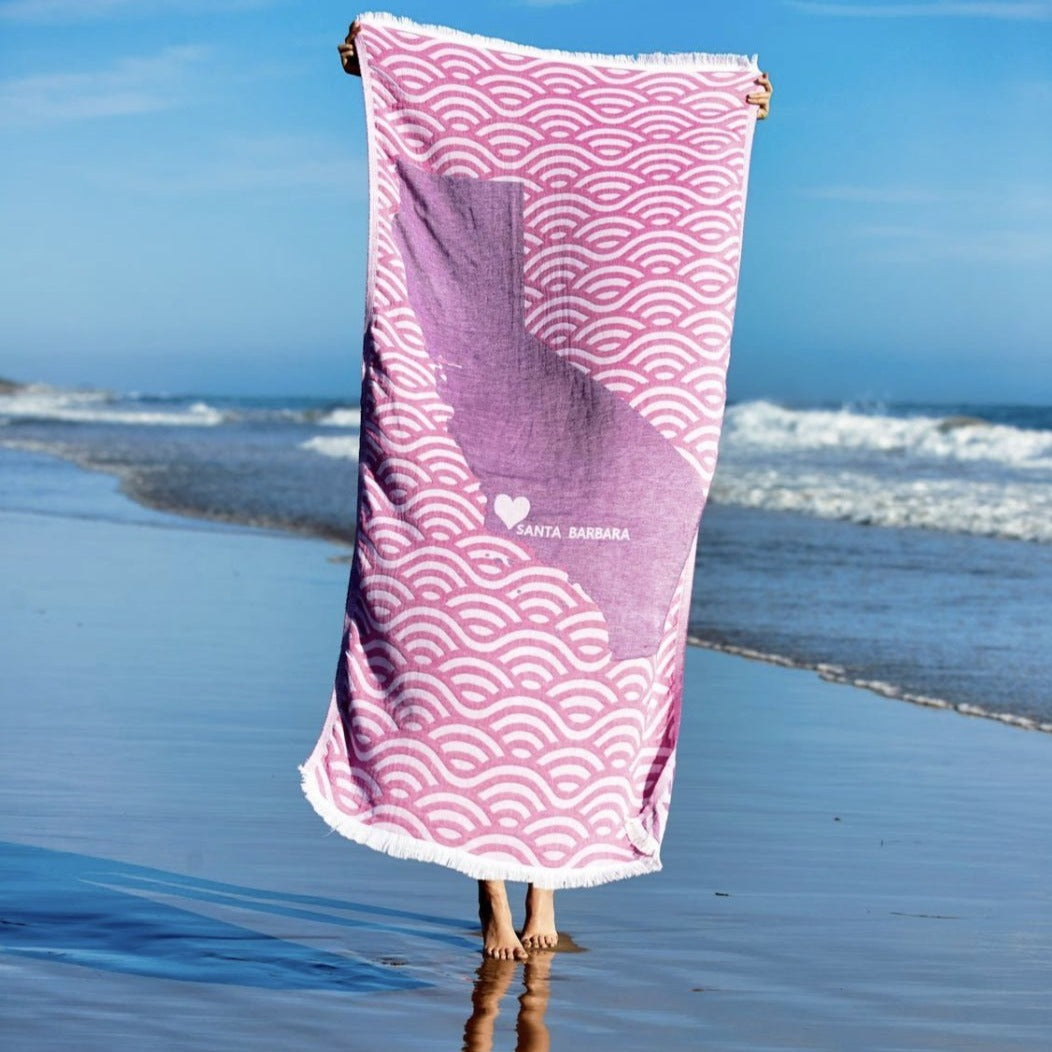 LOVE from Santa Barbara Beach Towels - The Riviera Towel Company