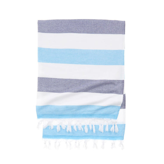 Turkish Beach Towel Soft Cotton Flat Weave with Terry Back and Stylish ...