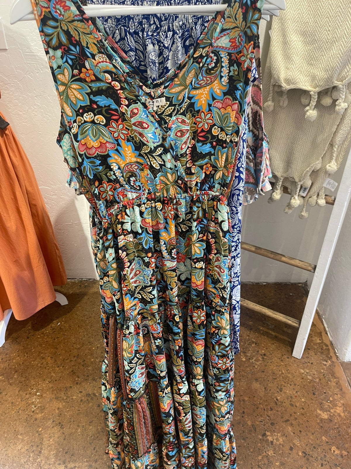 Maxi Floral Dress - The Riviera Towel Company