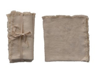 Square Linen Napkins set of 4