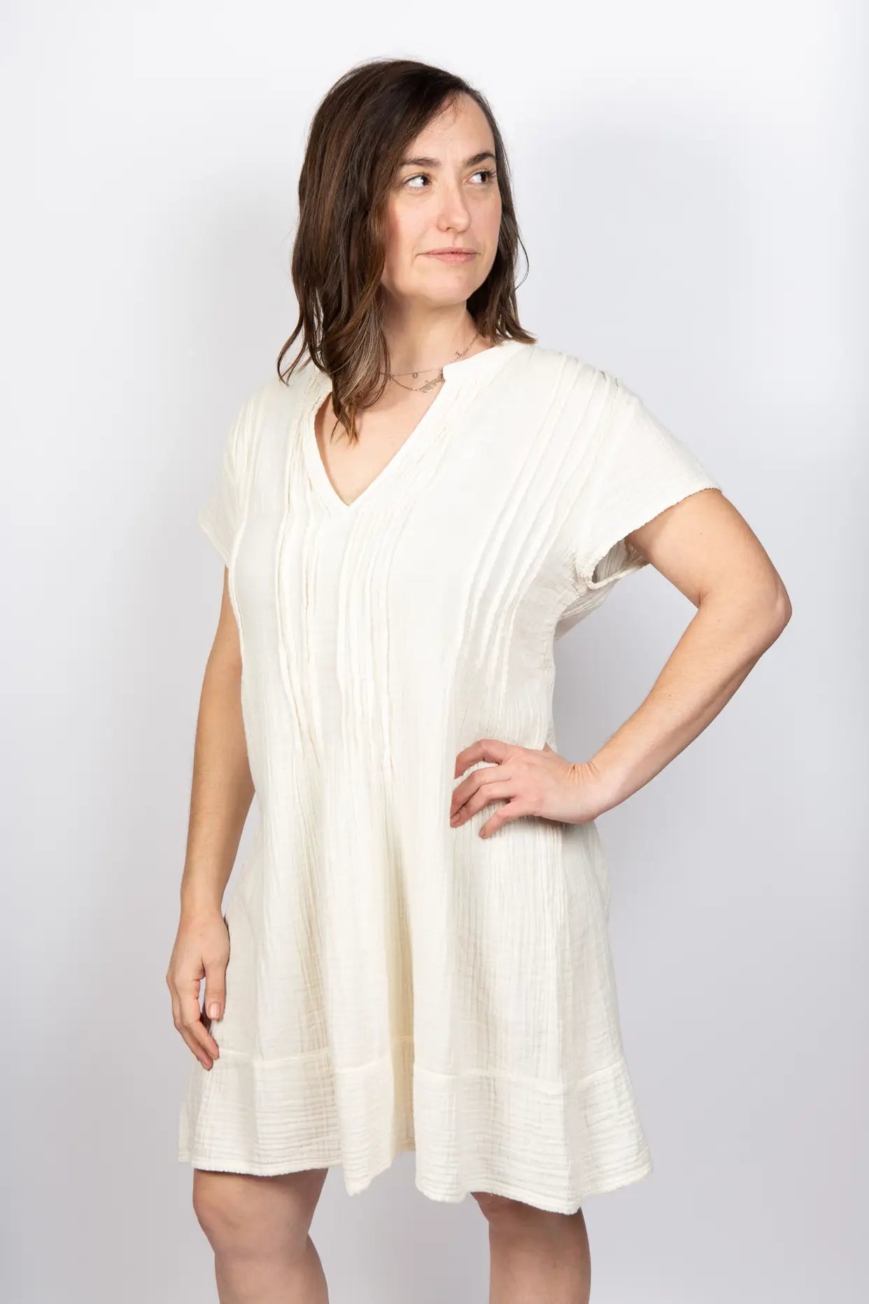 chinese dress ladies Pipa Cotton Gauze Dress – The Riviera Towel Company