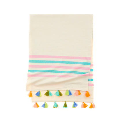 Portofino Tassel Towel - The Riviera Towel Company