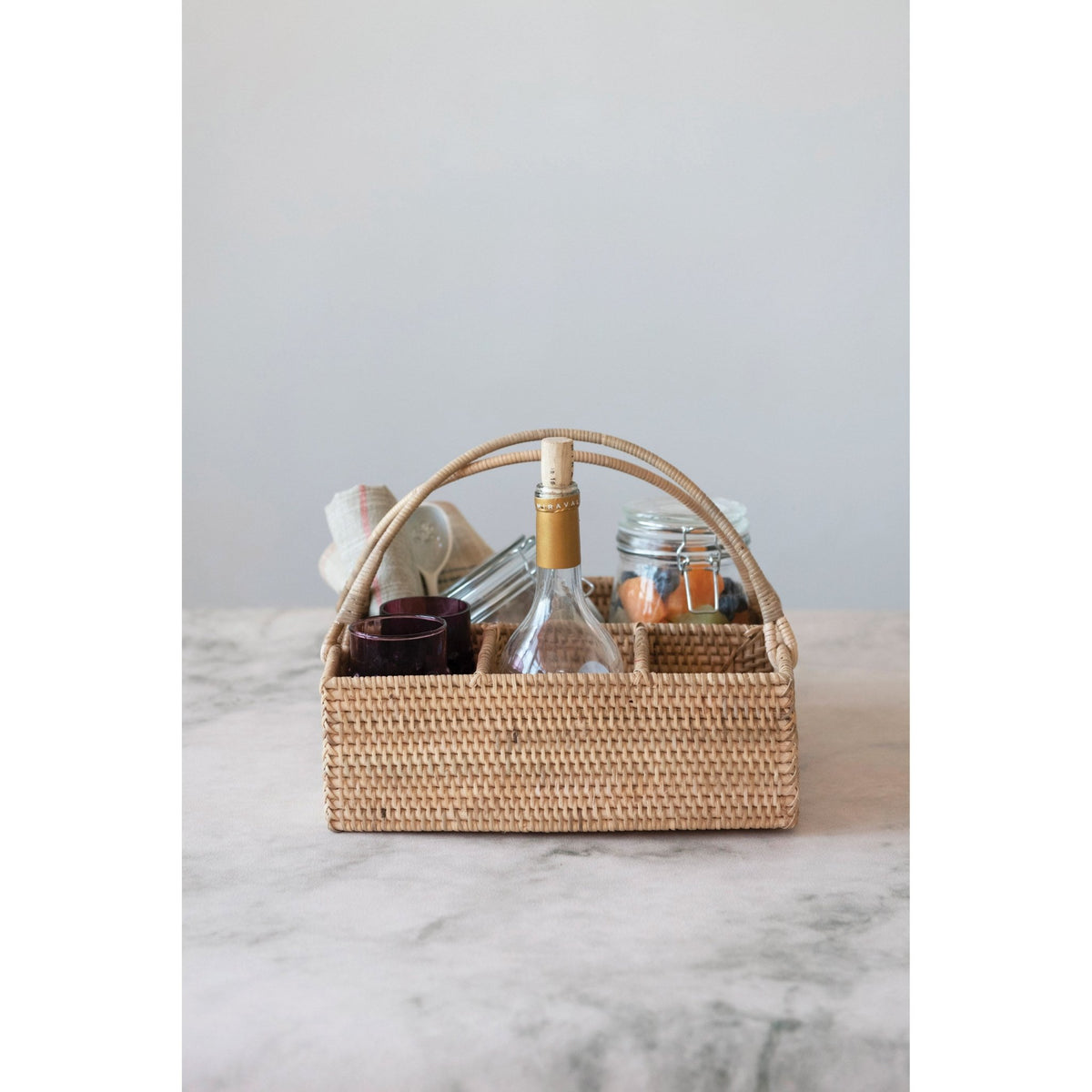 Rattan Caddy - The Riviera Towel Company