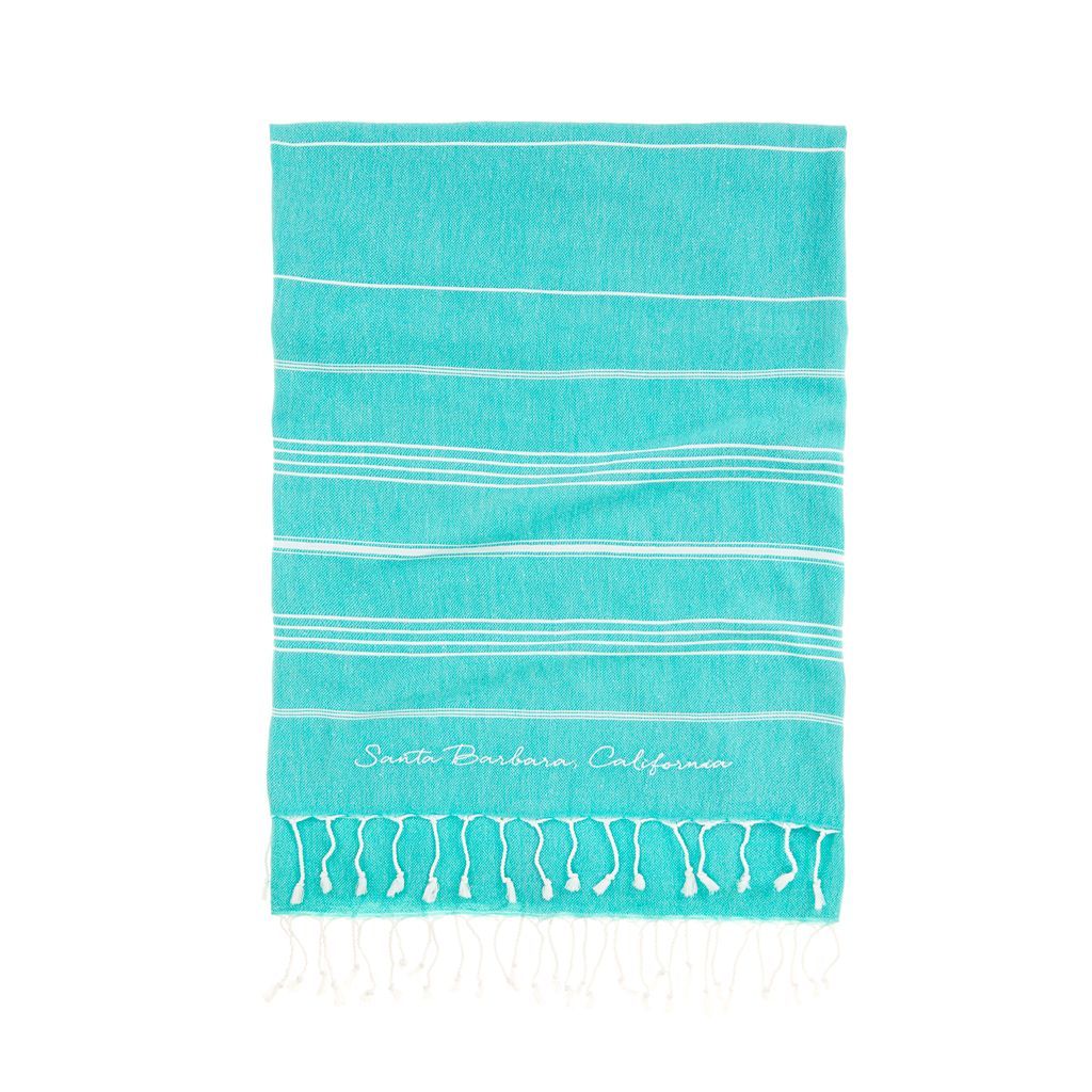 Santa Barbara Embroidered Towel - The Riviera Towel Company