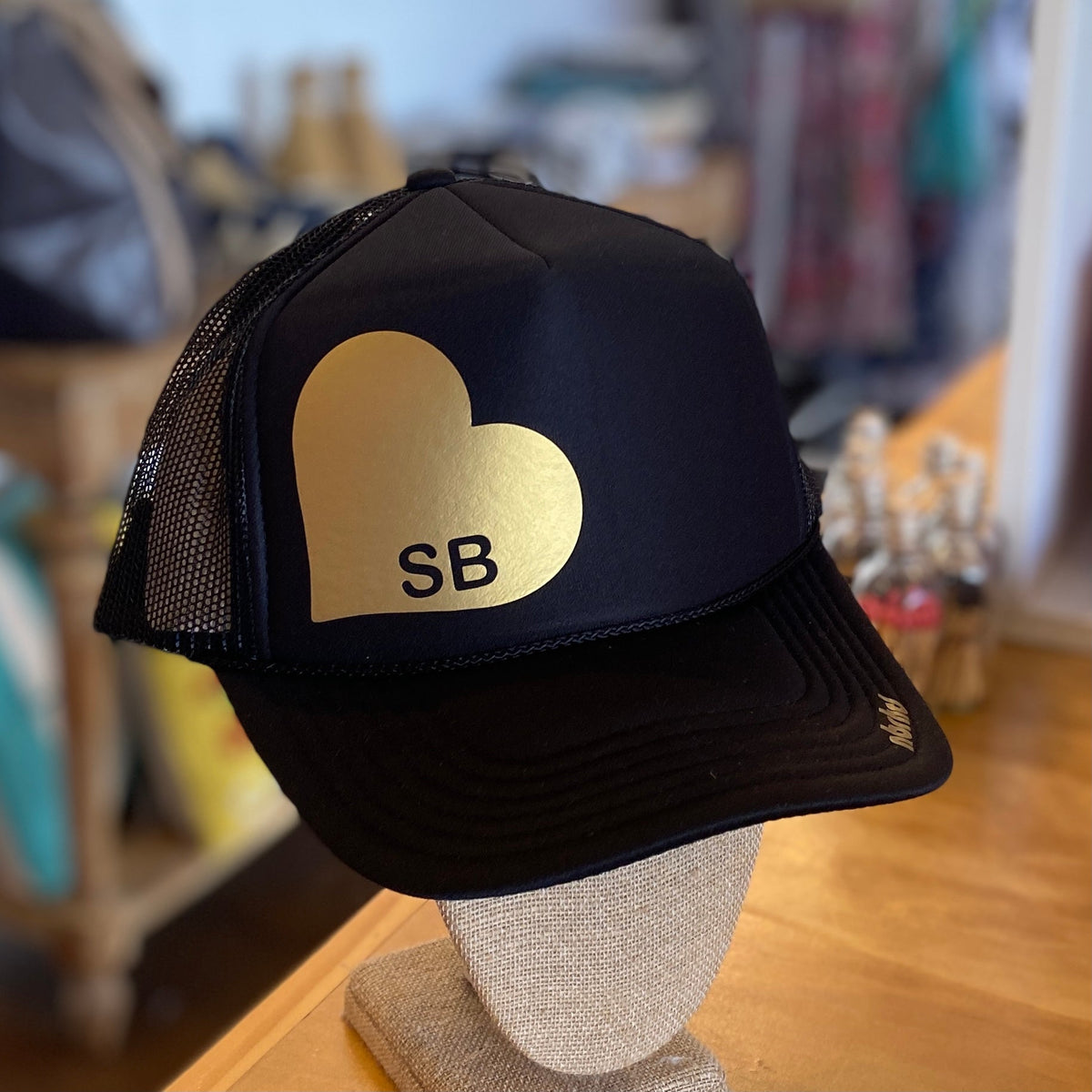 Santa Barbara Heart Trucker Hat - The Riviera Towel Company
