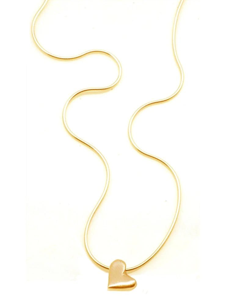 Sliding Heart Necklace - The Riviera Towel Company