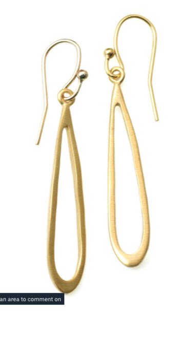 Small Open Drop Earrings - The Riviera Towel Company