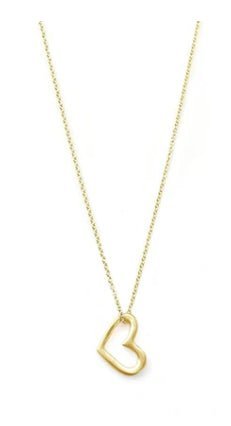Small Open Heart Vermeil Necklace - The Riviera Towel Company