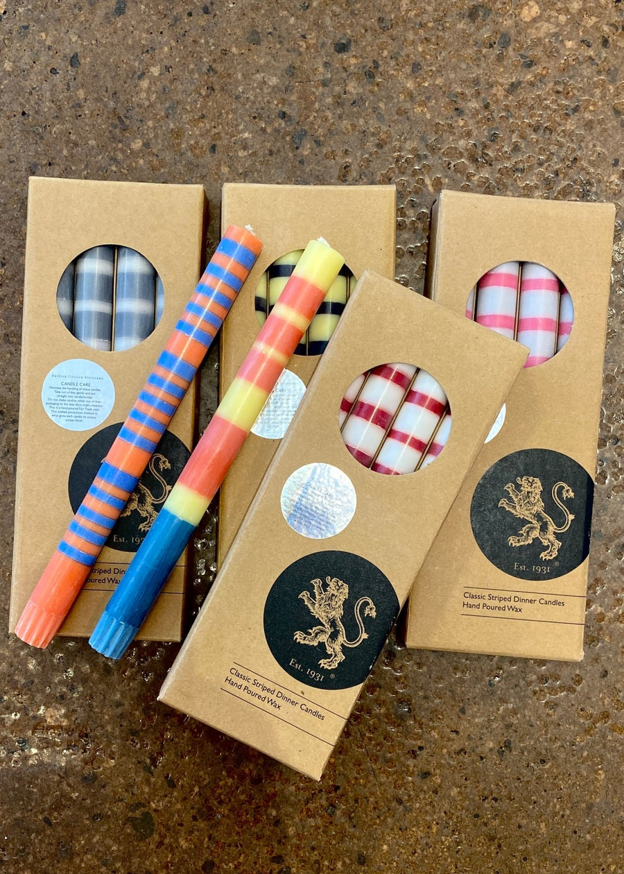 Striped Candle Set - The Riviera Towel Company
