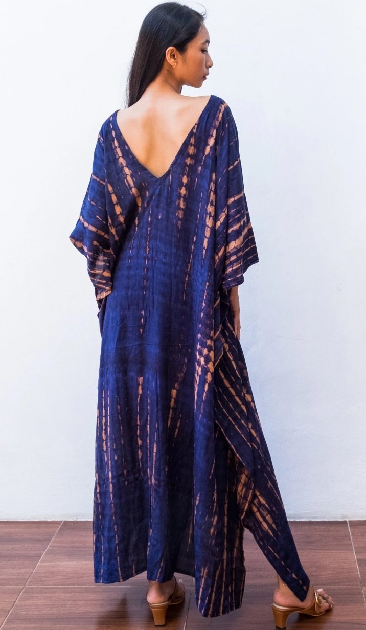 Tie Dye Kaftan Dress - The Riviera Towel Company