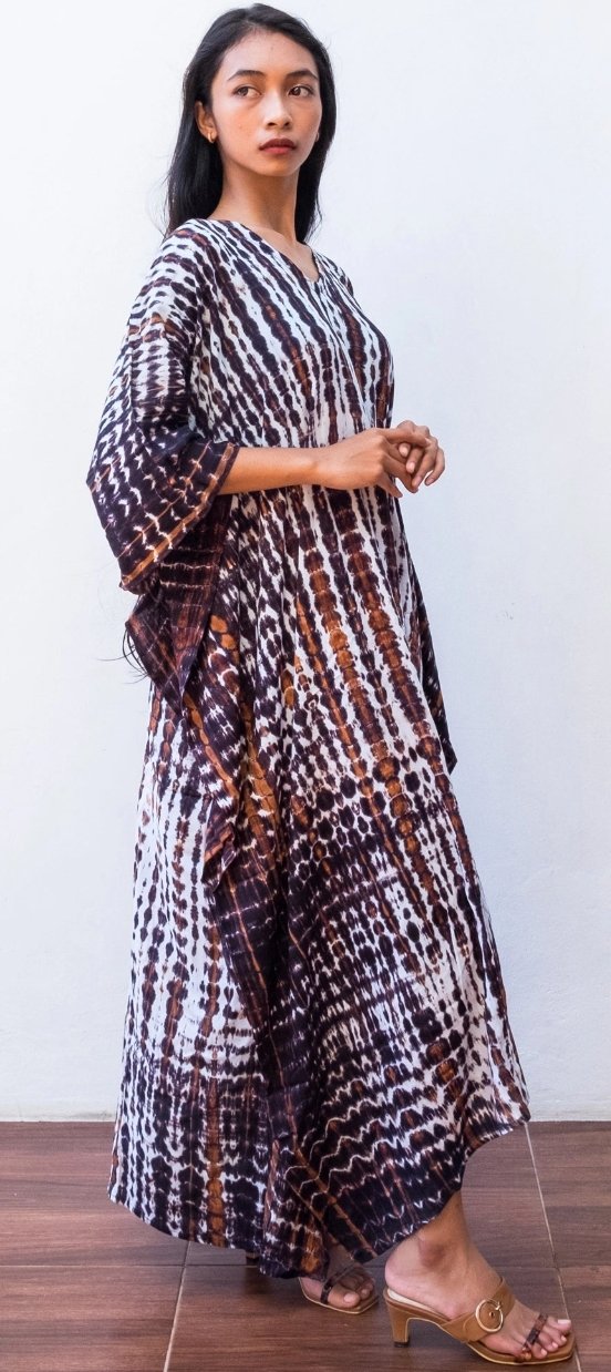 Tie Dye Kaftan Dress - The Riviera Towel Company