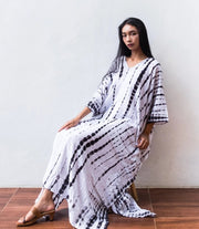 Tie Dye Kaftan Dress - The Riviera Towel Company