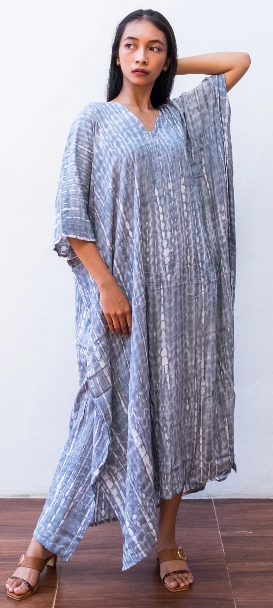 Tie Dye Kaftan Dress - The Riviera Towel Company