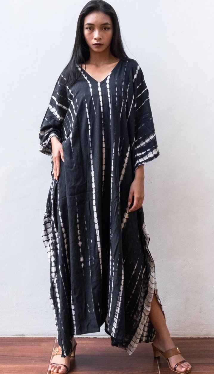 Tie Dye Kaftan Dress - The Riviera Towel Company