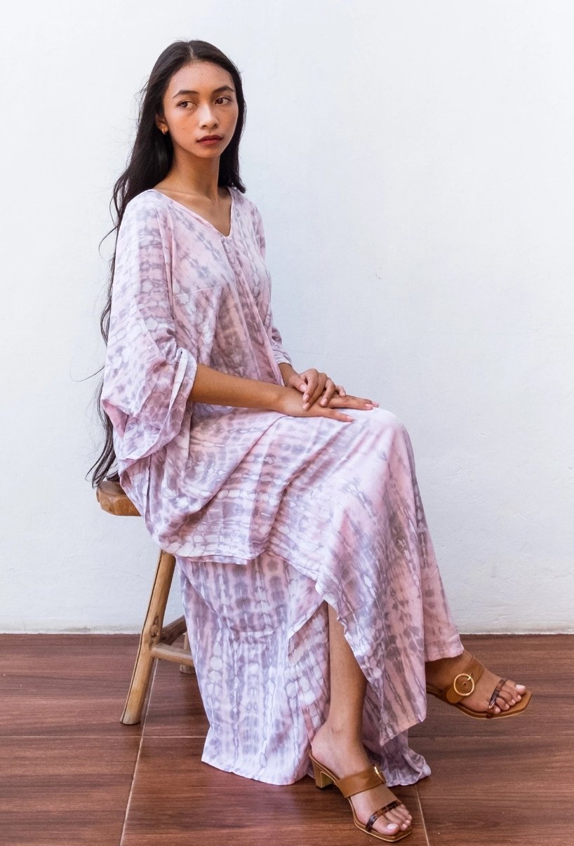 Tie Dye Kaftan Dress