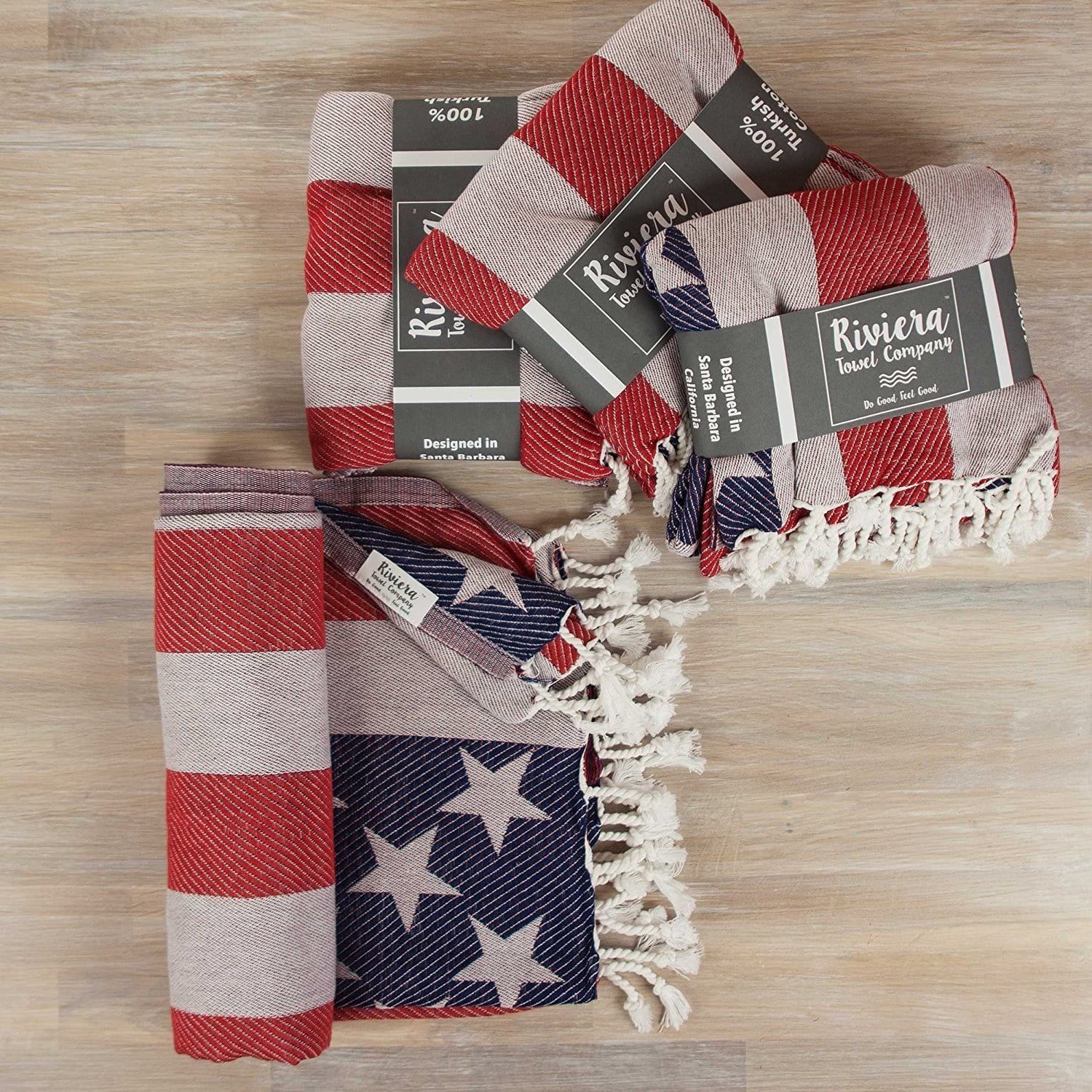 American Flag Towel - Pre-Order Now! - The Riviera Towel Company