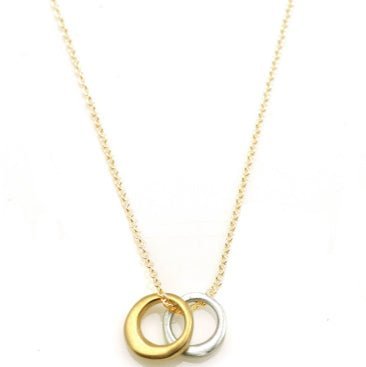 Two Little Circles Necklace - The Riviera Towel Company