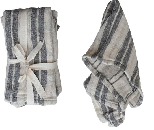 Two-Sided Cotton Double Cloth Napkins, Set of 4 - The Riviera Towel Company