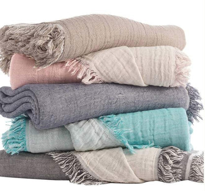 Umbria Throw Blanket - The Riviera Towel Company