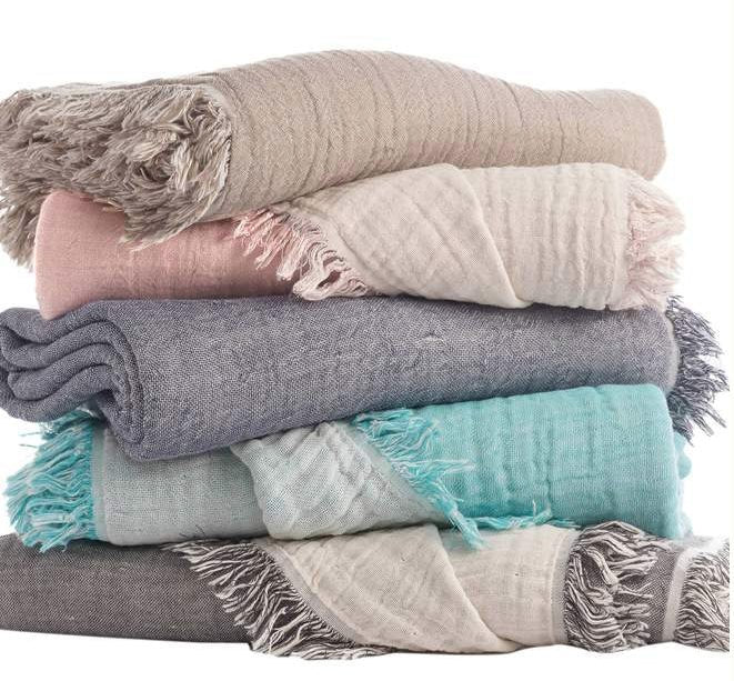 Umbria Throw Blanket - The Riviera Towel Company