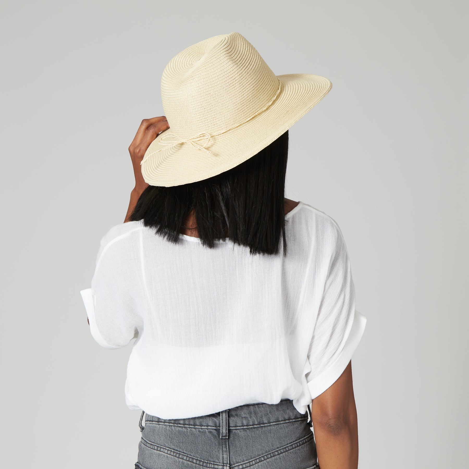 Water Repellent Fedora w Tie - The Riviera Towel Company