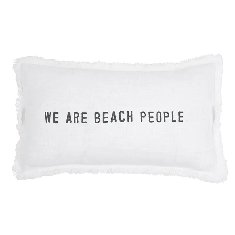 We Are Beach People Pillow - The Riviera Towel Company