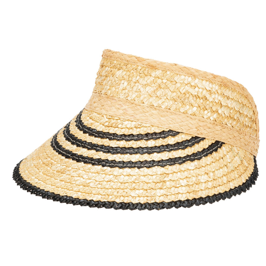 Weekend Getaway Visor With Stripe - The Riviera Towel Company