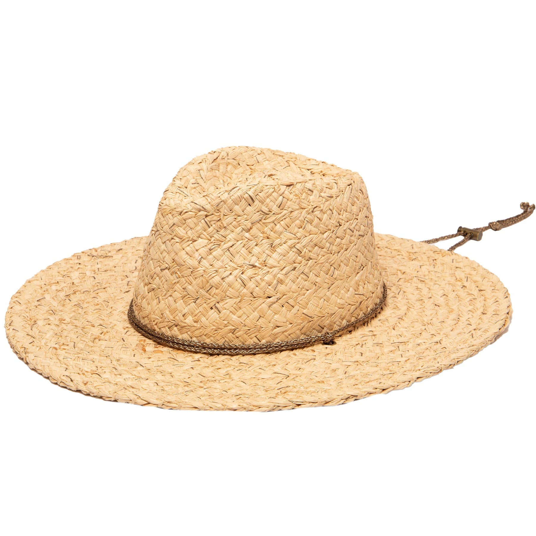 Women's Raffia Lurex Blend Lifeguard Hat - The Riviera Towel Company
