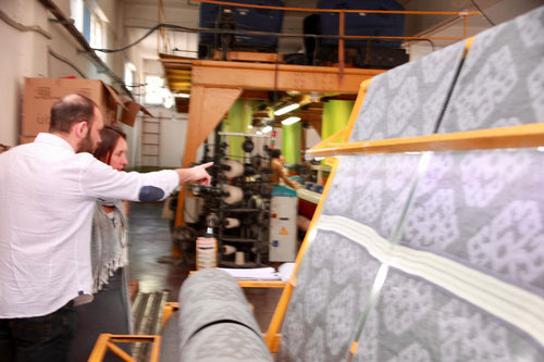 Reviewing towel designs with the mill