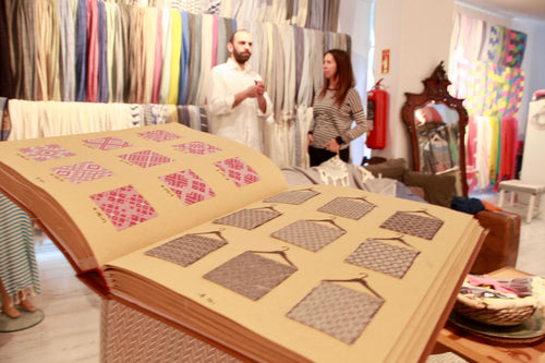 Pattern books of woven towel designs
