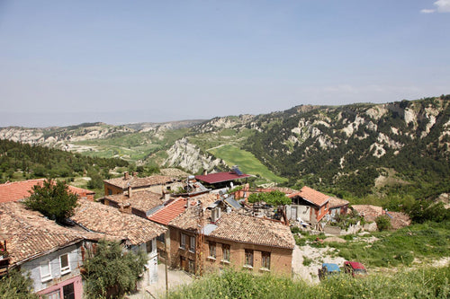 Hillside village in the Turkish countryside